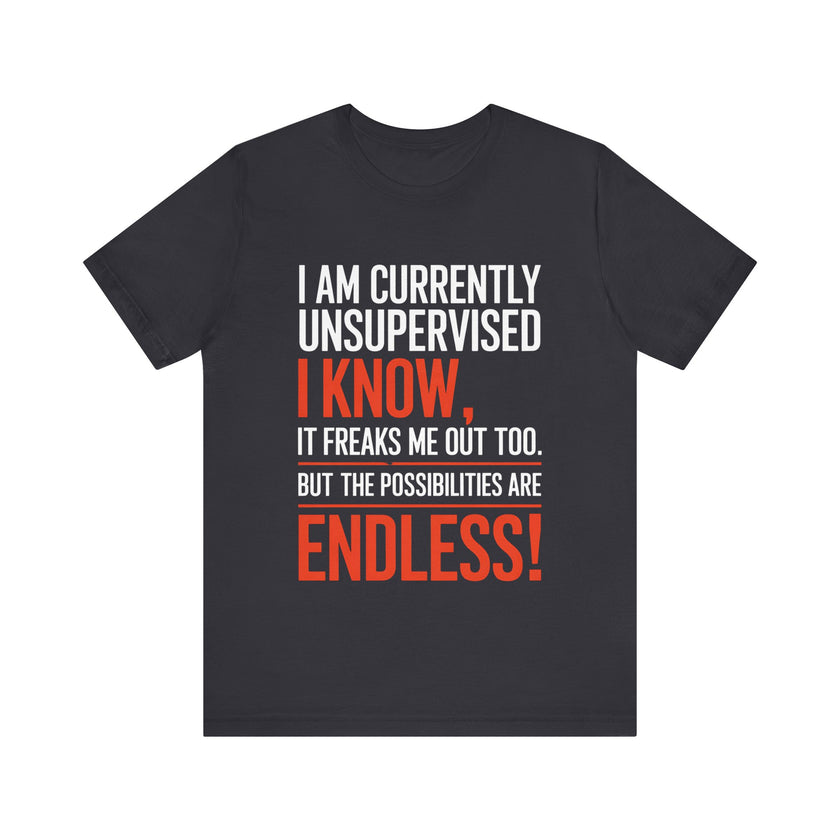 I Am Currently Unsupervised - Funny Chaos Lover T-Shirt