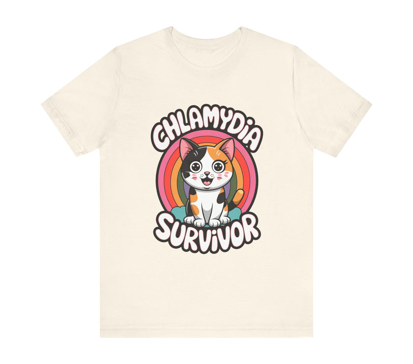 "Chlamydia Survivor" Cute Cat T-Shirt