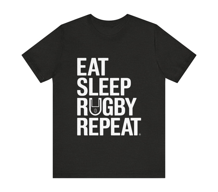 "Eat Sleep Rugby Repeat"  - Perfect for Rugby Enthusiasts T-Shirt