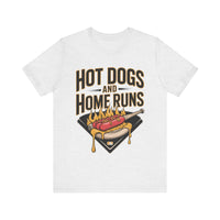 Hot Dogs and Home Runs - Funny Baseball and Foodie T-Shirt