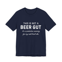 Beer Gut Protective Abs T-Shirt - Hilarious Fitness Humor