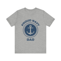 Proud Navy Dad - Anchor Design T-Shirt