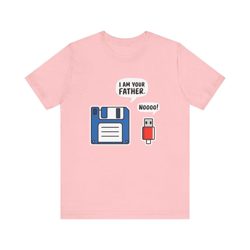 I Am Your Father. Noooo! - Funny USB and Floppy Disk Tech Humor T-Shirt