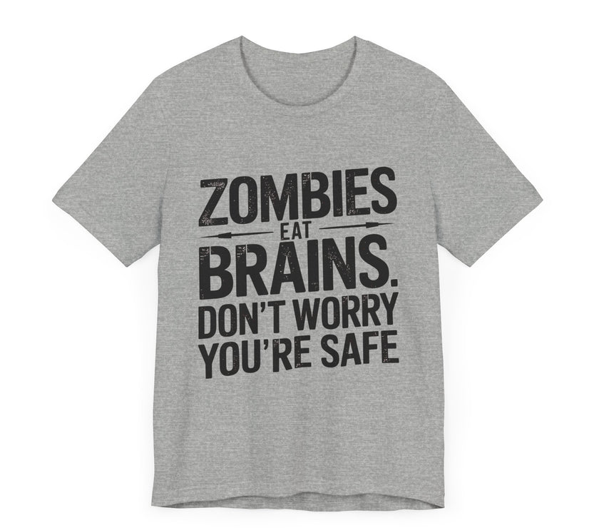 "Zombie Safety Advisory" Funny T-Shirt