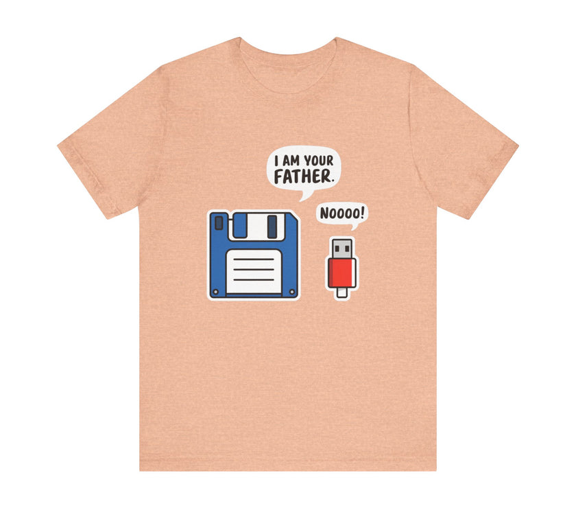 I Am Your Father. Noooo! - Funny USB and Floppy Disk Tech Humor T-Shirt