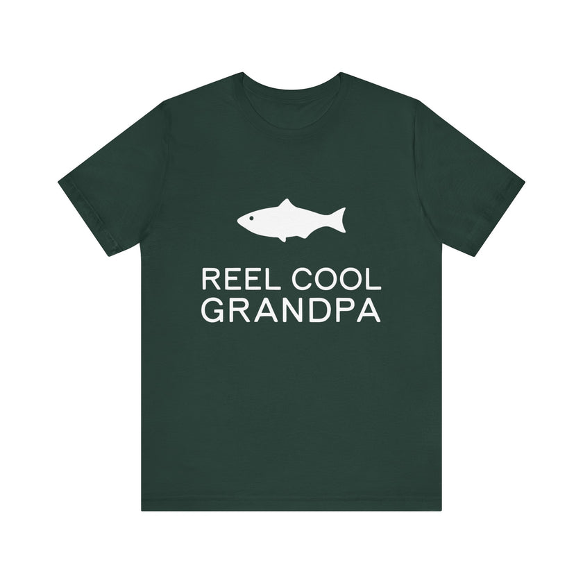 Reel Cool Grandpa - Funny Fishing T-shirt