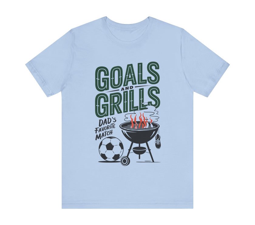 Goals and Grills Soccer Lover Dad T-Shirt