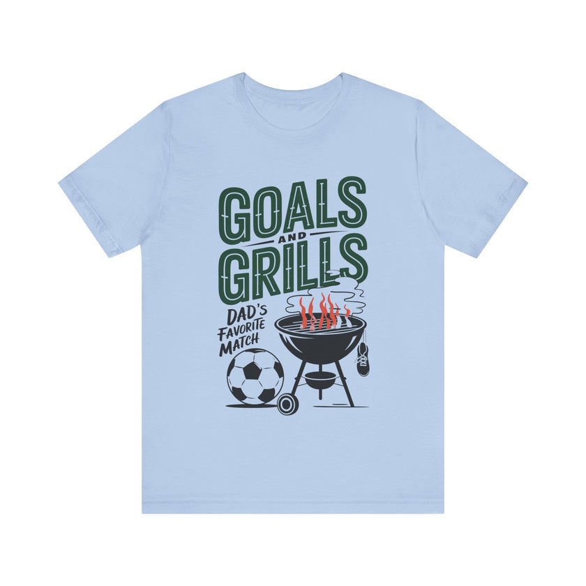 Goals and Grills Soccer Lover Dad T-Shirt