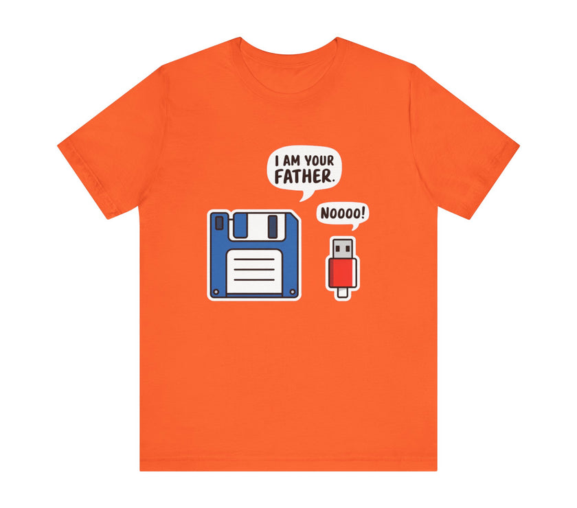 I Am Your Father. Noooo! - Funny USB and Floppy Disk Tech Humor T-Shirt