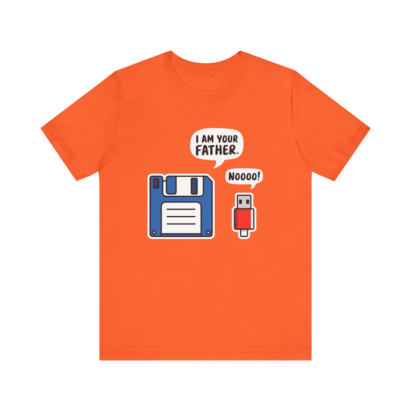 I Am Your Father. Noooo! - Funny USB and Floppy Disk Tech Humor T-Shirt