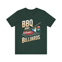 BBQ and Billiards - Funny Grill and Pool T-Shirt