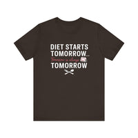 Diet Starts Tomorrow... Tomorrow Is Always Tomorrow - Funny Foodie T-Shirt