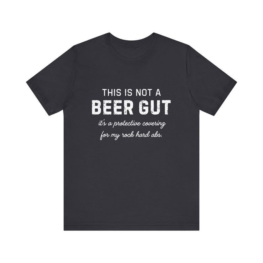 Beer Gut Protective Abs T-Shirt - Hilarious Fitness Humor