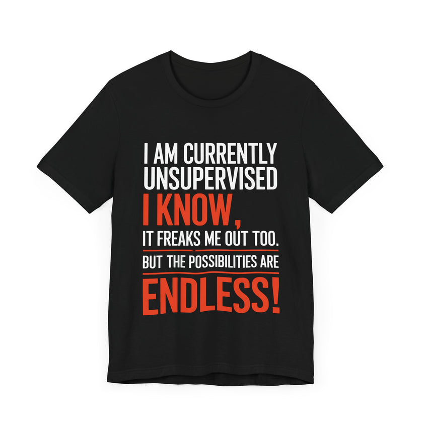 I Am Currently Unsupervised - Funny Chaos Lover T-Shirt